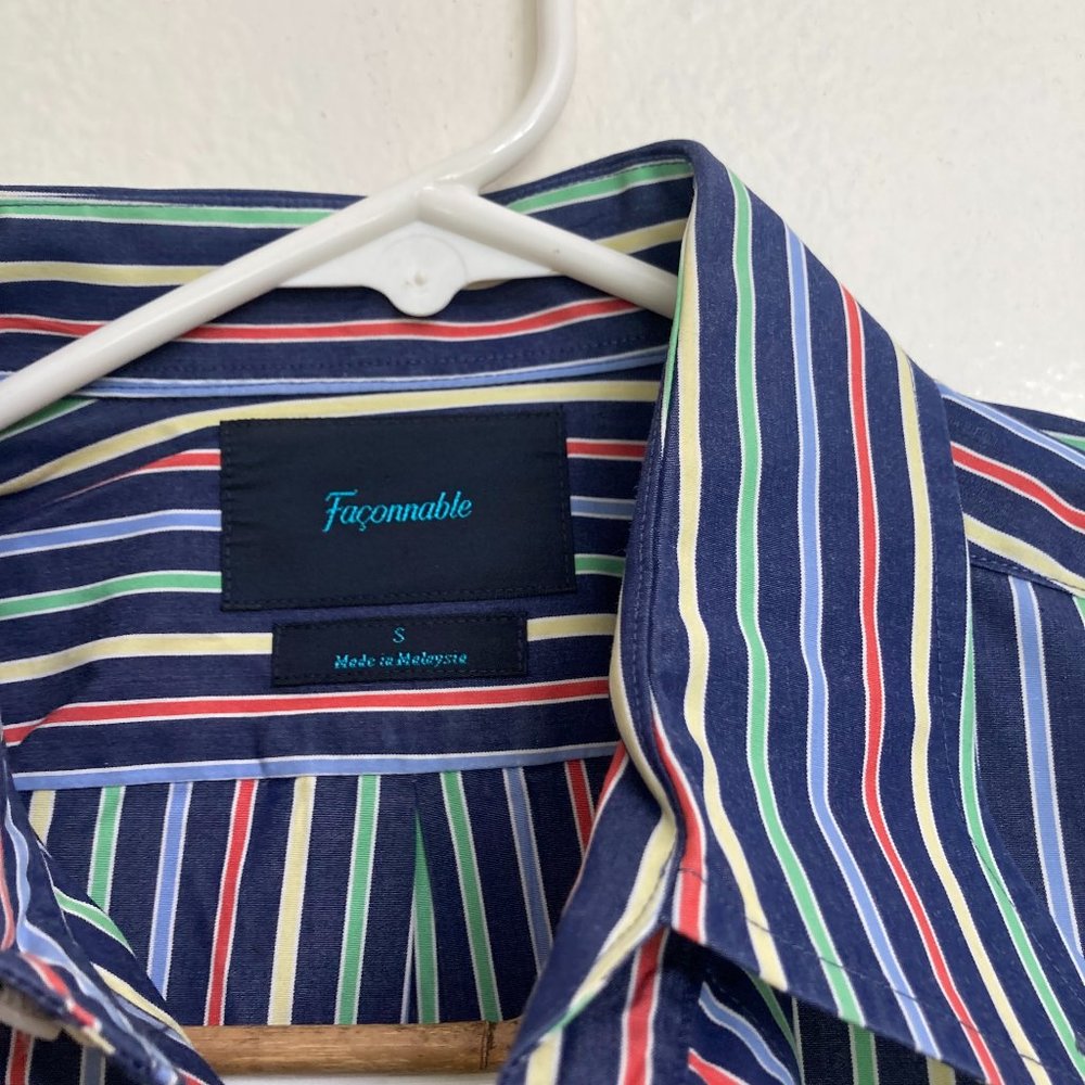 100% Cotton Faconnable Short Sleeve Shirt. Gently Used in Excellent Condition.